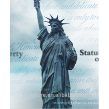 The city woman monument of the Liberty Statue famous bronze sculpture artists